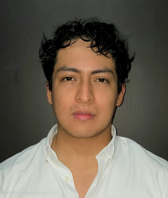 Retrato de Emilio Tije, con camisa blanca